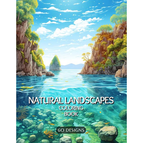 Natural Landscapes: Coloring Book