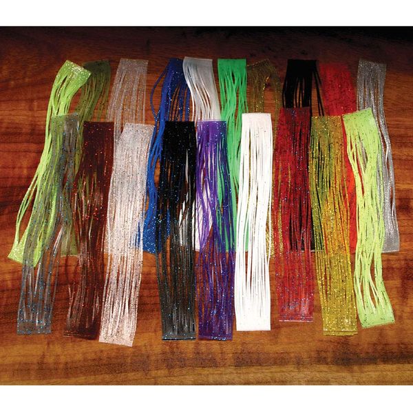 Hareline Crazy Legs Light Olive/Purple Green Flake
