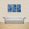 MyTinyWorld Dolls House Miniature Large Leafy White On Grey Damask Wallpaper
