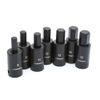 Husky 1/2 in. Drive Hex Bit Impact Socket Set MM (7-Piece) H2DMMHBI7PC