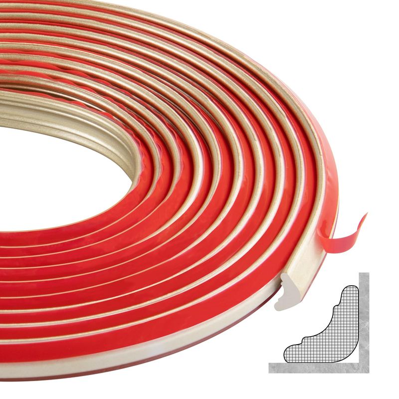 ZTVOWTO 300 cm TPE Triangular Shaped Moulding Trim, Plastic Edging Trim ...