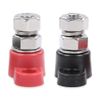 CHEDA Junction Block Power Post Set Insulated Terminal Stud 3/8" Stainless Red & Black
