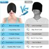ACWOO Migraine Relief Cap, Reusable Cold Hot Therapy Migraine and Headache Relief Cap, Single-Sided Gel Ice Hot Head Wrap for Chronic Migraine, Tension Headache, Sinus Stress, Puffy Eyes (Black)