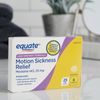 Equate Less-Drowsy Motion Sickness Relief Tablets Prevent Dizziness 25mg 8 Count