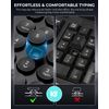 Cimetech Wireless Keyboard and Mouse set, Phone Holder USB Keyboard & UK Slient Ergonomic Mice, QWERTY Layout, Automatic Power Saving Function for PC, Laptop, Desktop, Notebook, Computer