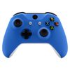 eXtremeRate Blue Soft Touch Front Housing Shell Case for Xbox One S/X Controller, Comfortable Replacement Kit Faceplate Cover for Xbox One Wireless Controller Model 1708