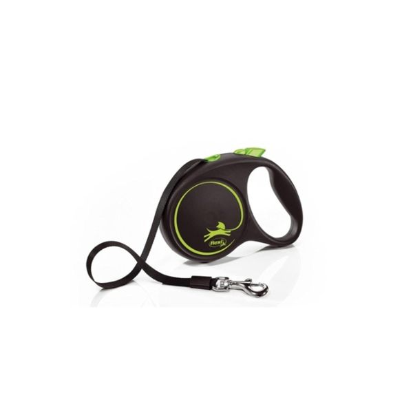 flexi 4000498034125 Roller Lead Design Black/Green L, Multi, Small