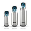Zoku 750 ml Drinking Bottle, Stainless Steel Blue, 8 x 8 x 28.2 cm