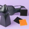 PASOLABE 4Pcs Rubber Heel Replacement Tips Shoe Bottom Protector Patch Pad Non-Slip Boot Heel Repair Kit