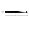 Black Bean Dummy Strap Door Hinge Wrought Iron 18"L Gate Hinge Renovators Supply