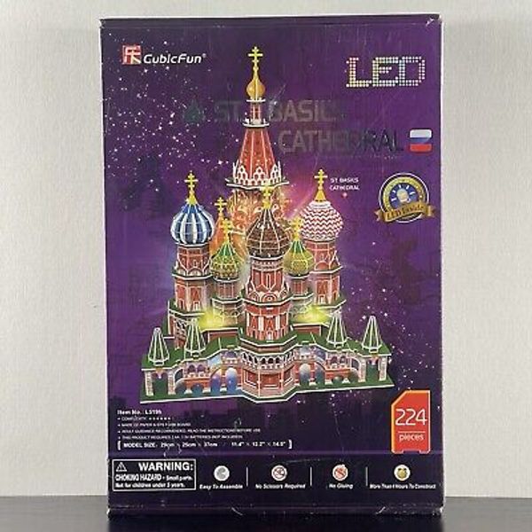 LED Russia Cathedral 3D Puzzles for Adults 1 Russia︱LED St. Basil's Cathedral