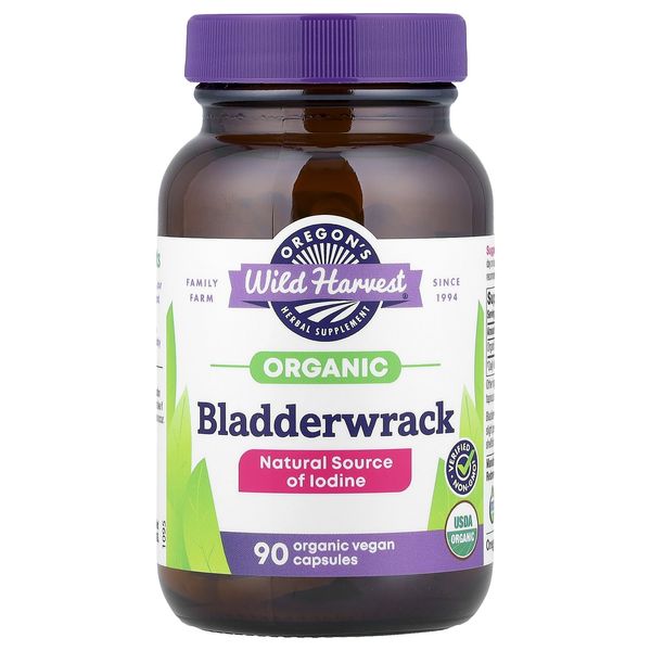 Organic Bladderwrack, 600 mg, 90 Organic Vegan Capsules