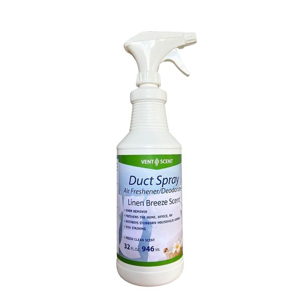 Northwest Enterprises Air Duct Cleaner Spray, Essential Oils Professional HVAC Air Freshener, Air Duct Deodorizer, and Odor Remover Spray (Linen Breeze)