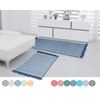 Lashuma Bath Mat Small Blue Handmade Bath Mat 50 x 70 cm