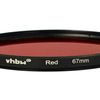 vhbw Universal Farbfilter rot für Kamera Objektive mit 67mm Filtergewinde - Rotfilter