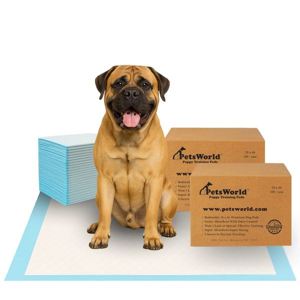 PETSWORLD Mastiff's Massive Training Giant Pads, 28x44 inch, Case 200