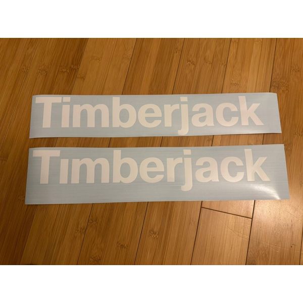Timberjack Replacement Decals (Set Of 2 - 18”) skidder logging STICKER  Skidder
