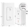 DEWENWILS Remote Control Wall Switch for ChristmasDecorations Indoor