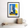 Wee Blue Coo Ad Coffee Percolator Filter Machine Pump Action Caffiene Framed Wall Art Print