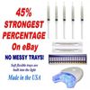 Professional 45% Bleaching Teeth Whitening Kit (5) Syringes (1) LED Blue Light