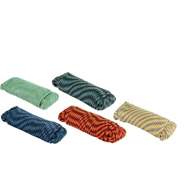 5PK 1/4 in x 100 ft. Assorted Color Heavy-Duty Polypropylene Diamond Braid Rope