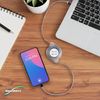 BoxWave Cable Compatible with Moondrop Space Travel - miniSync - USB-A to USB Type-C, Retractable Cable 5 Pre-Set Lengths Avoid Tangles