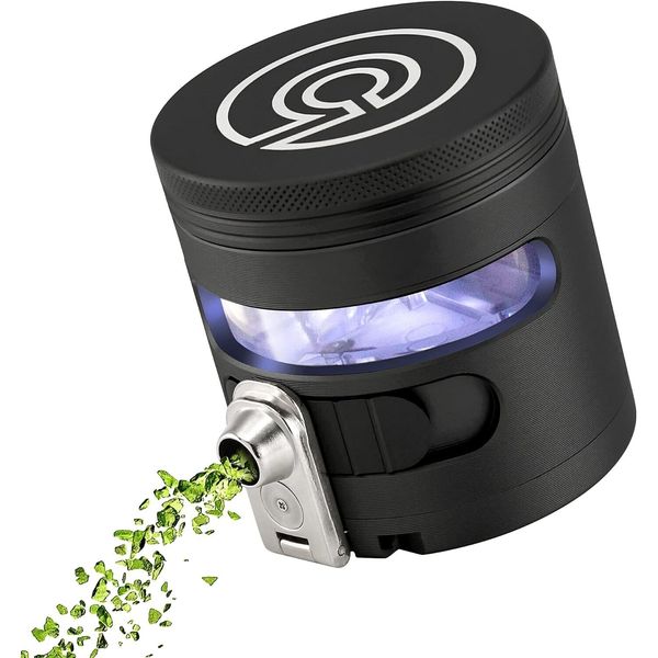 Tectonic9 2.5" Manual Grinder with Automatic Dispenser - Modern Aluminum Design