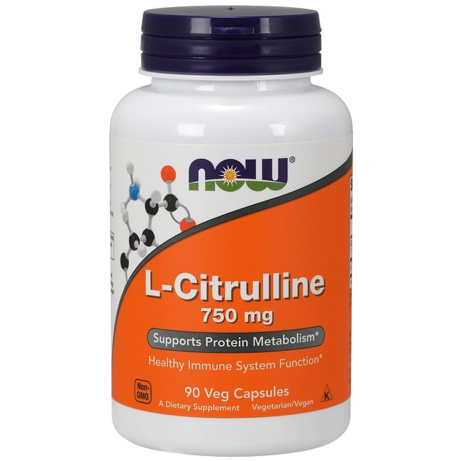 NOW Foods L-Citrulline 750 mg, 90 Veg Capsules