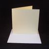 10 x 6"x6" Cream Card Blanks with White Envelopes