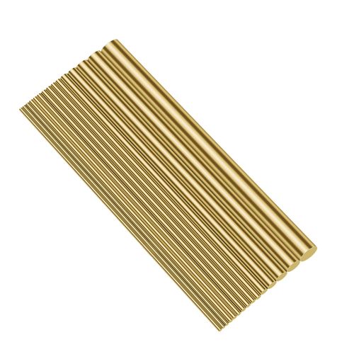 Sutemribor Brass Round Rods Bar Assorted Diameter 1mm-8mm for DIY Craft (15 PCS)