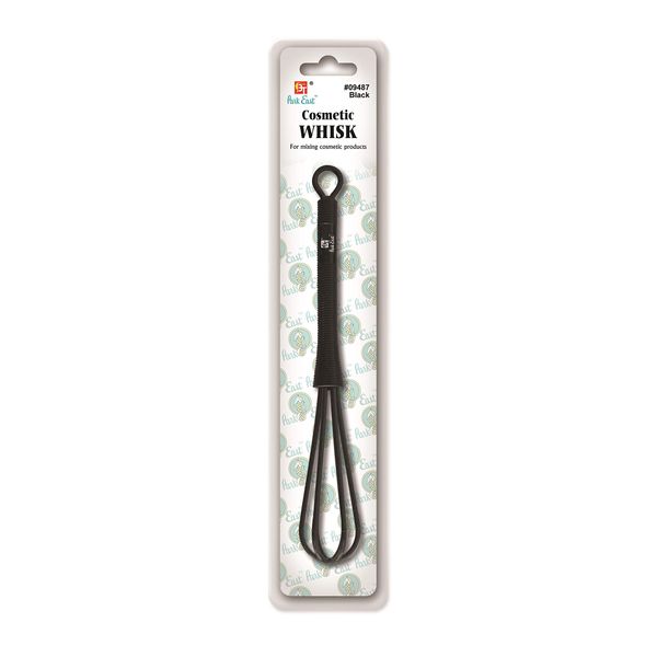 Cosmetic Whisk- (Miniature) Mixing Hair Color/Hair Dye/Face Creams/Sauces/Eggs (Black)