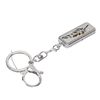 Stainless Steel Keychain Aromatherapy Essential Oil Diffuser Hollow Leaf Pattern Pendant Key (G0304)