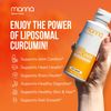 Manna Vitamins Evolved Liposomal Liquid Curcumin for Advanced Absorption Best...