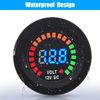 2Pcs Waterproof Car Battery Meter DC 12V Voltmeter Digital Display Voltage Gauge