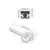 sourcing map 15pcs Port Blocker Locking USB Port/Dust Metal Blocker with Coded Key,Black