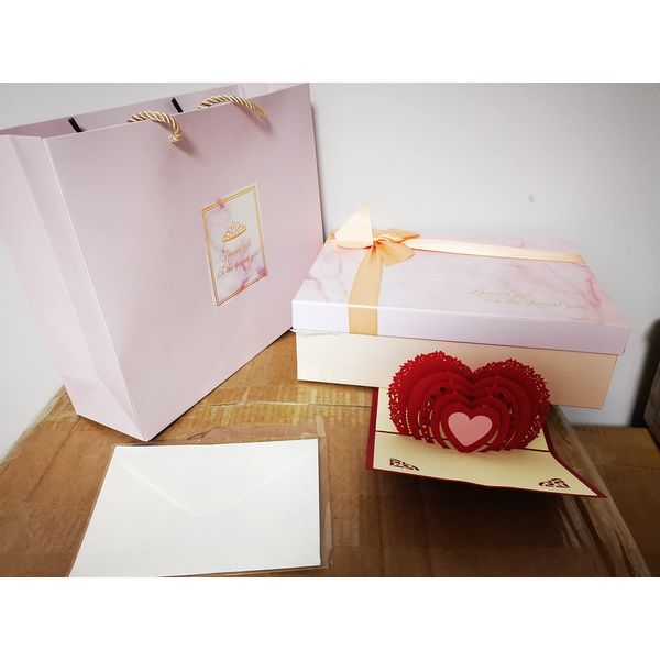 Valentine's Day Card Birthday Card Wedding Anniversary Card Love Card Anniversary Card Pop Up Card Greeting Card (1PCS)