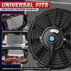 10" 12V Electric Raidator Cooling Fan Thermostat Wiring Relay Control Switch Kit