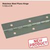 Stainless Steel Piano Hinge 1-1/2 x 3' Full Surface Continuous Non-removable Pin