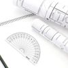 eBoot 28 Pack Clear 180 Degree Plastic Protractors for Angle Measurement, 10 cm