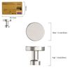 Amerdeco 10 Pack Brushed Satin Nickel Kitchen Cabinet Knobs 1-1/6 Inch(30mm) Single Hole Cabinet Pulls Dresser Knobs Round Drawer Knobs and Pulls for Bathroom Cabinets