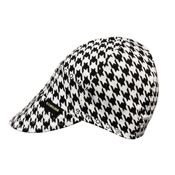 U.S. Welder by Comeaux Supply Welding Cap Black/White Houndstooth (8)