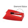 Diamond Stylus Replacement Needles for Suitcase Turntables 4 pcs