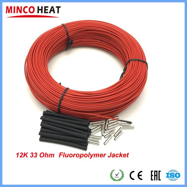 High Quanlity 12K 33ohm/m Fluoroplastic Carbon Fiber Heating Cable