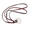 BNQL Eyeglass Holder Necklace O Ring Adjustable Leather Strap Necklace (B)