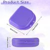 64 Pcs Retainer Case with Vent Holes Mouth Guard Container Case Dental Storage Container Multicolor Dental Retainer Box for Office Travel Household, 9 Colors (Classic Color)