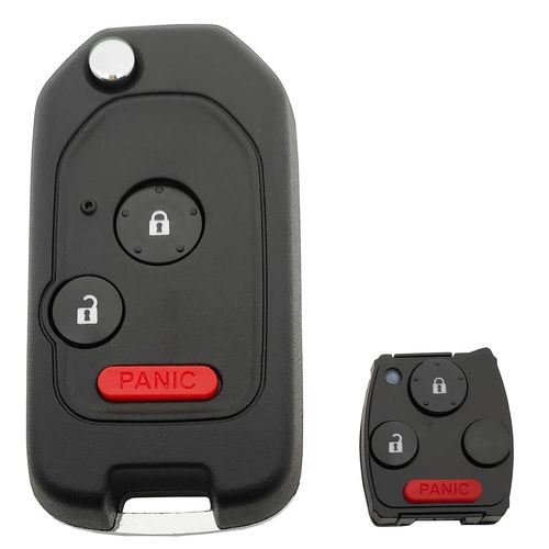 Horande Modified Folding Flip Replacement Key Fob Cover Case fit for Honda 2003-2012 Accord 2006-2013 Civic EX 2009-2015 Pilot 2005-2006 CR-V Odyssey Ridgeline Keyless Entry Key Fob Shell