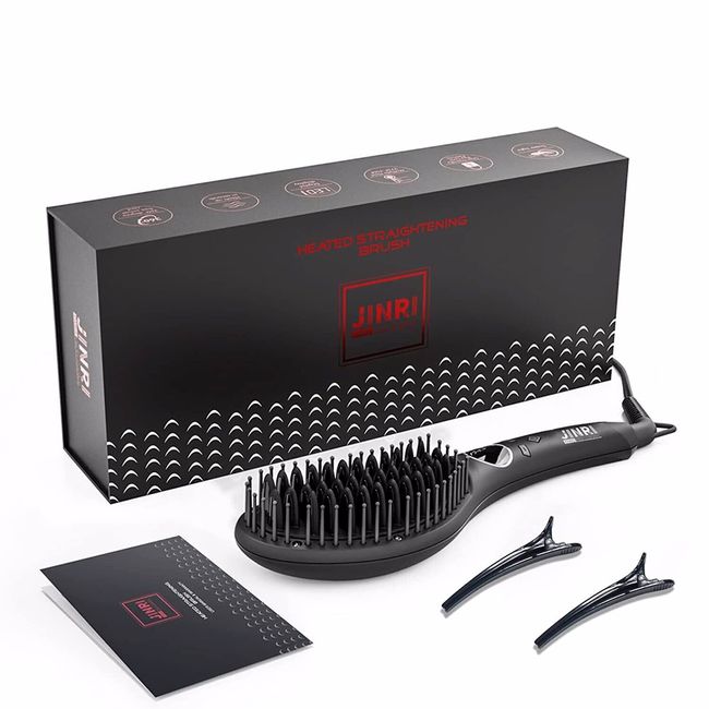 Brand New -- Hair Straightener Brush, Ceramic Ionic Straightening Iron Comb