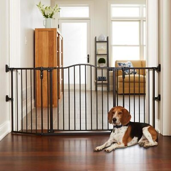 MyPet Extra Wide Windsor Arch Pet Gate: 38.3"-72" Wide Dog Gate. Hardware Mou...