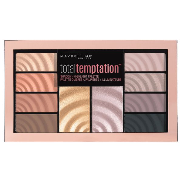 MAYBELLINE - Total Temptation Eyeshadow + Highlight Palette - 0.42 oz. (9 g)