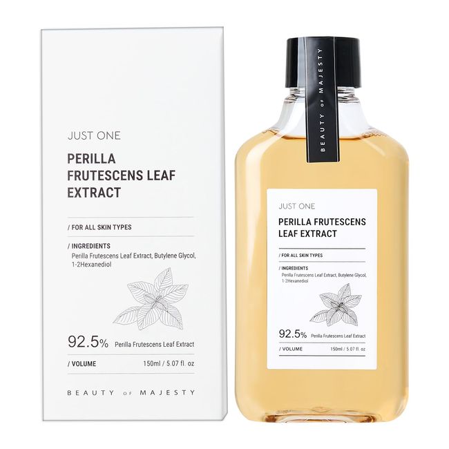 BOM Just One Perilla Frutescens Blatt-Extrakt 150ml, veganes Gesichtswasser ohne alkohol, klärendes Toner, beruhigende serum, alle Hauttyp